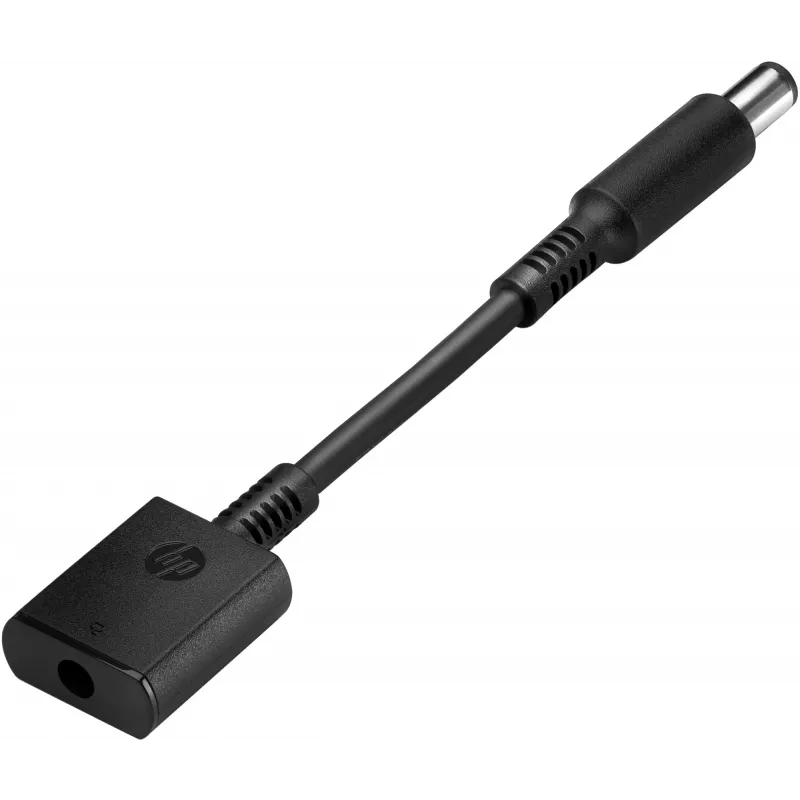 HP adaptador de 7,4 mm a 4,5 DC, negro, conector macho, conector hembra, 90°, HP CO06XL, Business