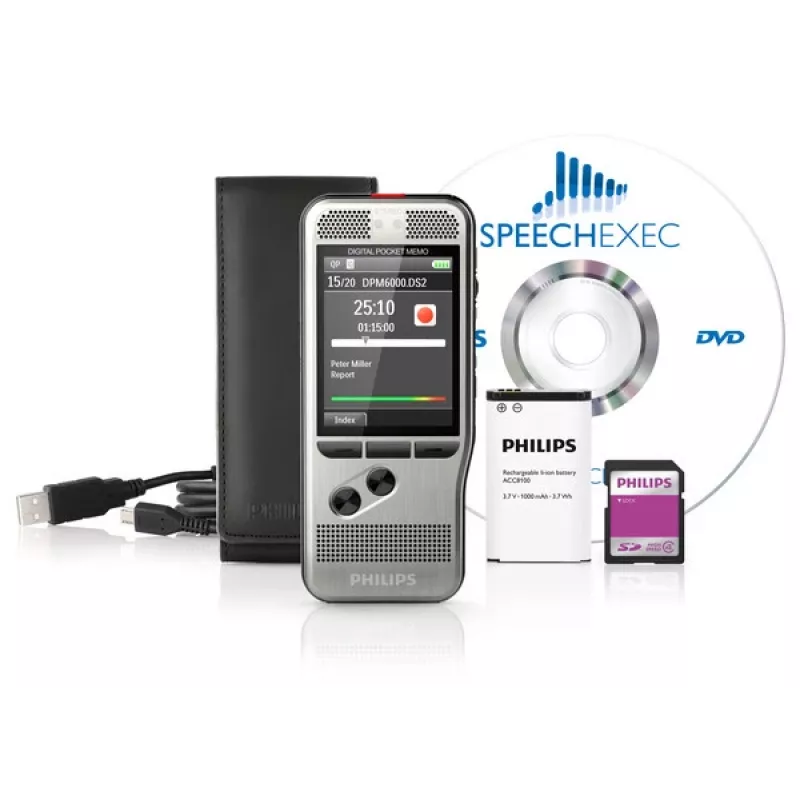 Philips DPM6000 tarjeta flash negro, plata