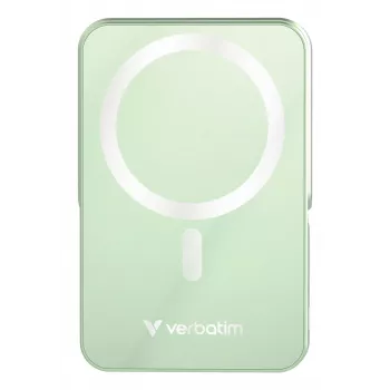 Verbatim Charge 'n' Go batería externa inalámbrica magnética con soporte – 10000 mAh verde