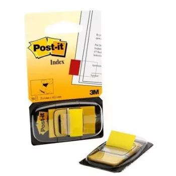 3M I680-5 etiqueta autoadhesiva rectangular reposicionable amarillo 50 uds.