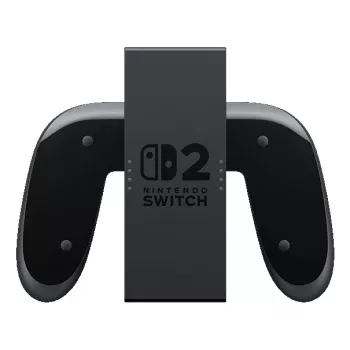 Nintendo Joy-Con 2 empuñadura de carga, Nintendo Switch 2, empuñadura para mando, negro, transparente, plástico, Nintendo, Joy-Con 2
