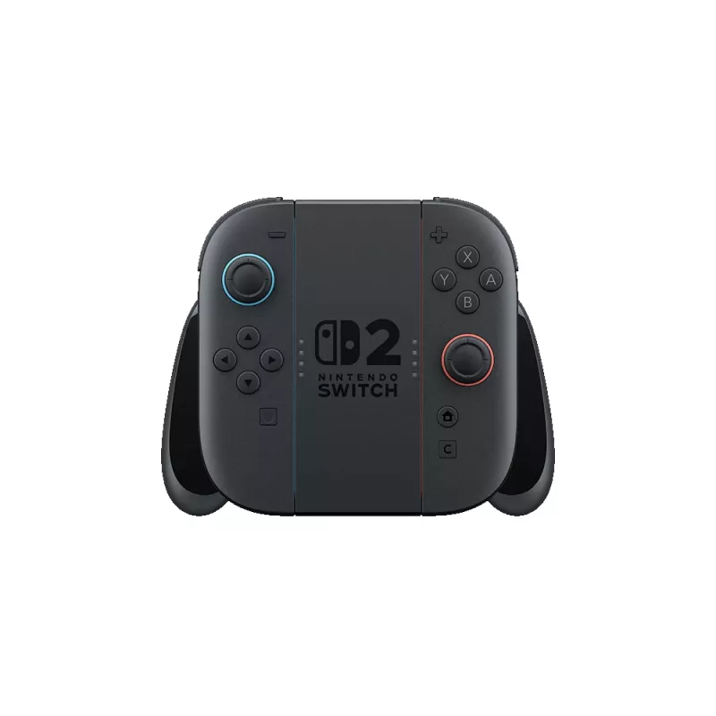Nintendo Joy-Con 2 empuñadura de carga, Nintendo Switch 2, empuñadura para mando, negro, transparente, plástico, Nintendo, Joy-Con 2