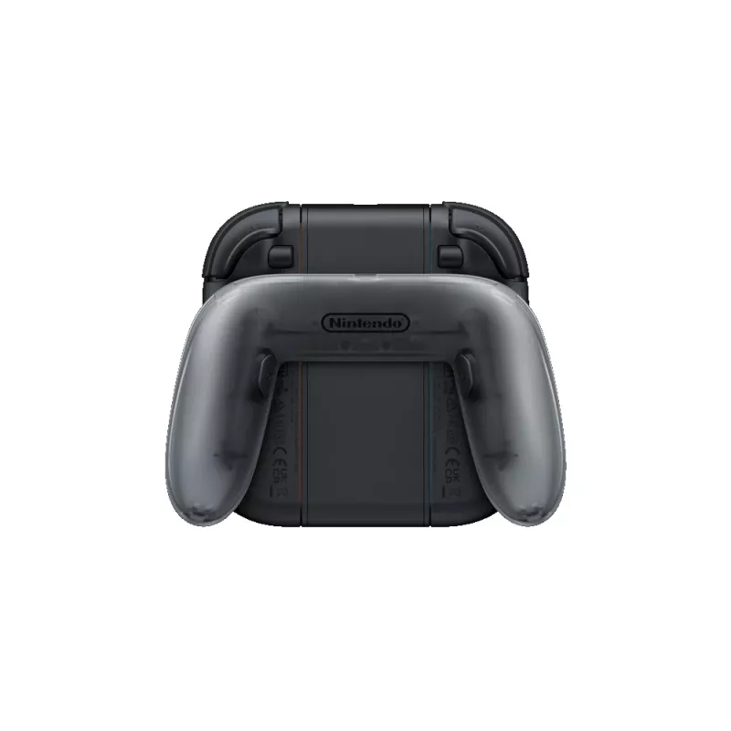 Nintendo Joy-Con 2 empuñadura de carga, Nintendo Switch 2, empuñadura para mando, negro, transparente, plástico, Nintendo, Joy-Con 2