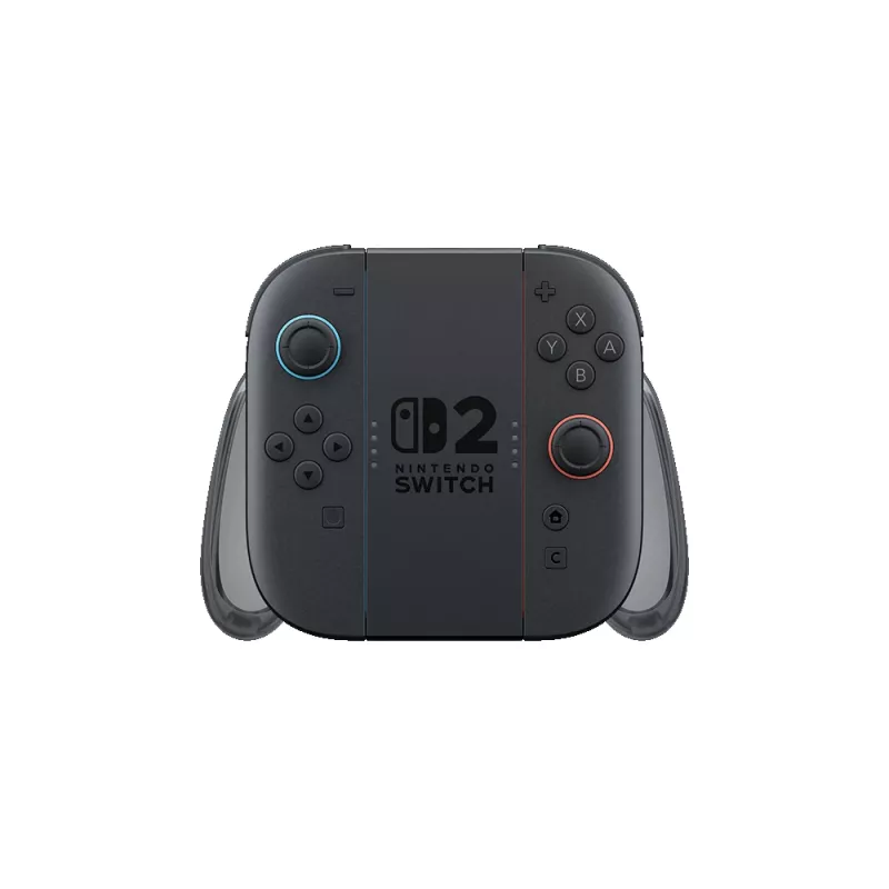 Nintendo Joy-Con 2 empuñadura de carga, Nintendo Switch 2, empuñadura para mando, negro, transparente, plástico, Nintendo, Joy-Con 2