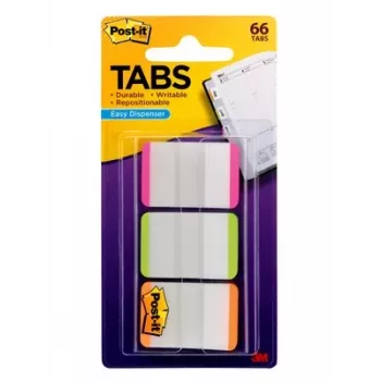 3M 686L-PGO pestaña índice pestaña en blanco verde, naranja, rosa, blanco
