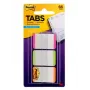 3M 686L-PGO pestaña índice pestaña en blanco verde, naranja, rosa, blanco