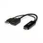 StarTech.com adaptador HDMI a DisplayPort - 4K 30Hz, 3840 x 2160 píxeles, 1080p, 720p, 120 Hz, negro, MegaChips - STDP2600, convertidor de vídeo activo