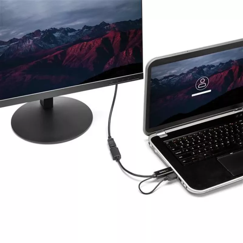 StarTech.com adaptador HDMI a DisplayPort - 4K 30Hz, 3840 x 2160 píxeles, 1080p, 720p, 120 Hz, negro, MegaChips - STDP2600, convertidor de vídeo activo