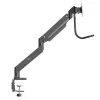 StarTech.com soporte de mesa para dos monitores – soporte VESA ergonómico para doble monitor para pantallas de 32 pulgadas (8 kg) – barra transversal con asa para movimiento completo sincronizado – altura ajustable – pinza en C/pasacables