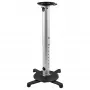 StarTech.com soporte de techo universal para proyectores – montaje en mástil de alta resistencia, ajustable en altura/extraíble 12,7–57,77 cm desde el techo – 15 kg – inclinación/giro – soporte de proyector colgante con placa de fijación