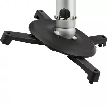 StarTech.com soporte de techo universal para proyectores – montaje en mástil de alta resistencia, ajustable en altura/extraíble 12,7–57,77 cm desde el techo – 15 kg – inclinación/giro – soporte de proyector colgante con placa de fijación