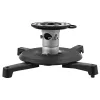 StarTech.com soporte de techo universal para proyectores – montaje en mástil de alta resistencia, ajustable en altura/extraíble 12,7–57,77 cm desde el techo – 15 kg – inclinación/giro – soporte de proyector colgante con placa de fijación