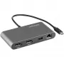 StarTech.com dock Mini Thunderbolt para doble monitor, DisplayPort 4K 60Hz, hub sin controladores para Windows y Mac, Gigabit Ethernet, 1x USB-A (USB 5Gbps), cable de 11in (28cm)