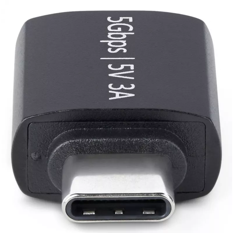 StarTech.com adaptador USB-C a USB-A, USB 5Gbps, adaptador compacto de conector macho USB-C a conector hembra USB-A, carcasa metálica resistente, M/H