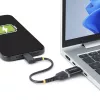StarTech.com adaptador USB-C a USB-A, USB 5Gbps, adaptador compacto de conector macho USB-C a conector hembra USB-A, carcasa metálica resistente, M/H