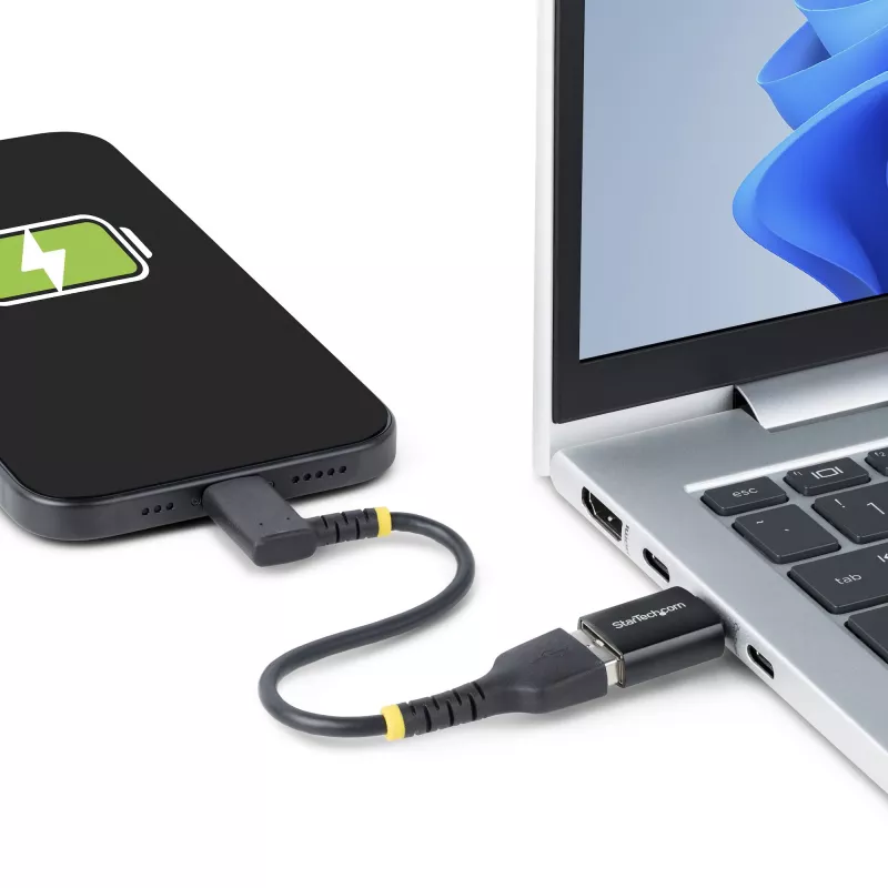 StarTech.com adaptador USB-C a USB-A, USB 5Gbps, adaptador compacto de conector macho USB-C a conector hembra USB-A, carcasa metálica resistente, M/H