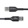 StarTech.com cable de carga USB-A a USB-C de 3m, carga y sincronización, 3A, USB 2.0, funda TPE – cable de carga USB negro
