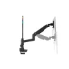 Brazo para monitor Kensington SmartFit Premium Heavy Duty pinza/pasacables de mesa 20 kg