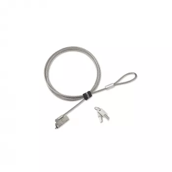 Kensington candado para portátil NanoSaver 2.0 EQ Keyed delgado, 1,83 m, Kensington, llave, acero inoxidable, plata