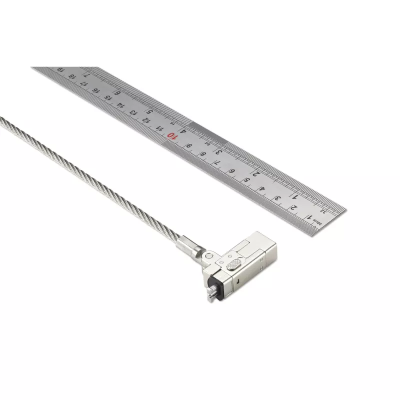 Kensington candado para portátil NanoSaver 2.0 EQ Keyed delgado, 1,83 m, Kensington, llave, acero inoxidable, plata