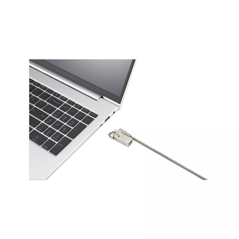 Kensington candado para portátil NanoSaver 2.0 EQ Keyed delgado, 1,83 m, Kensington, llave, acero inoxidable, plata