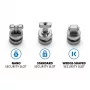Kensington ClickSafe kit de anclajes de seguridad universal para ranuras, anclaje, acero inoxidable, 3 uds., 31 g, 115 mm, 85 mm