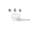 Kensington ClickSafe kit de anclajes de seguridad universal para ranuras, anclaje, acero inoxidable, 3 uds., 31 g, 115 mm, 85 mm