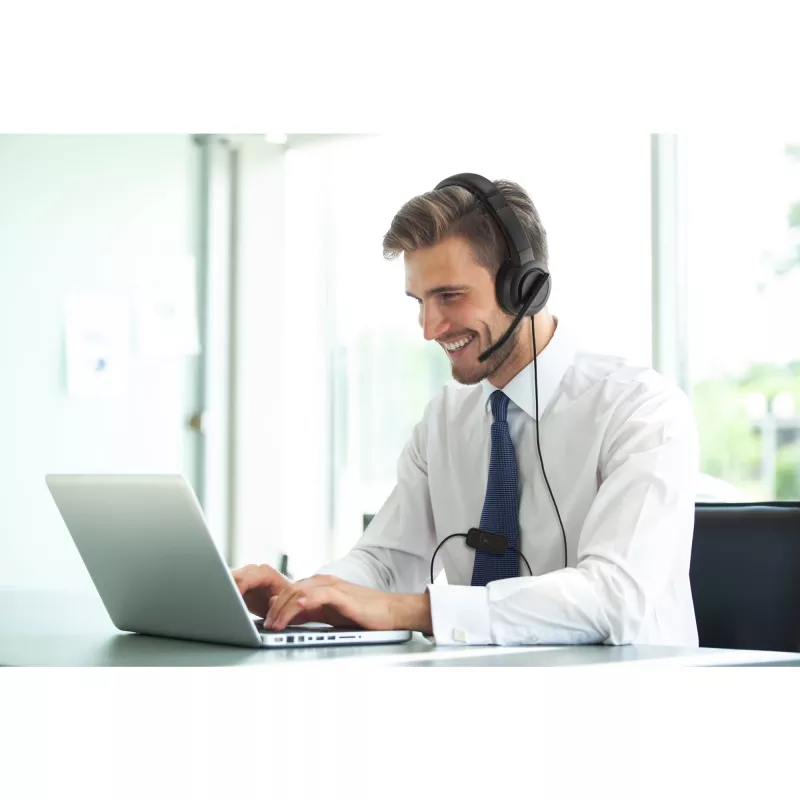 Kensington H1000 auriculares USB-C on-ear, con cable, llamadas/música, 20 – 20000 Hz, 190 g, auriculares, negro