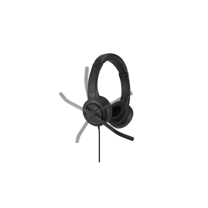 Kensington H1000 auriculares USB-C on-ear, con cable, llamadas/música, 20 – 20000 Hz, 190 g, auriculares, negro