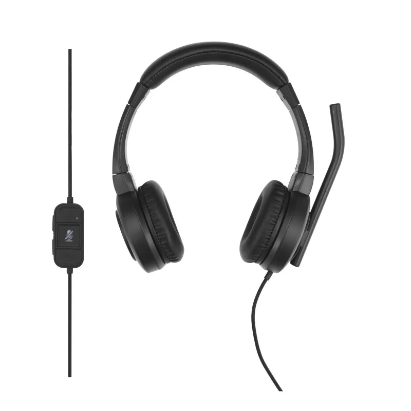 Kensington H1000 auriculares USB-C on-ear, con cable, llamadas/música, 20 – 20000 Hz, 190 g, auriculares, negro
