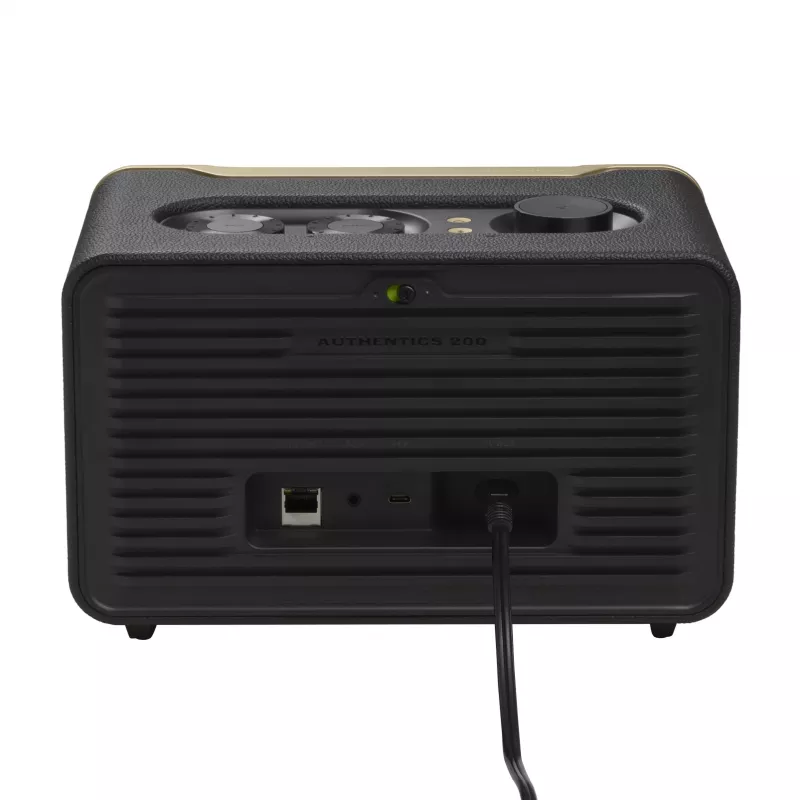 Altavoz portátil estéreo JBL Authentics 200 negro 45 W