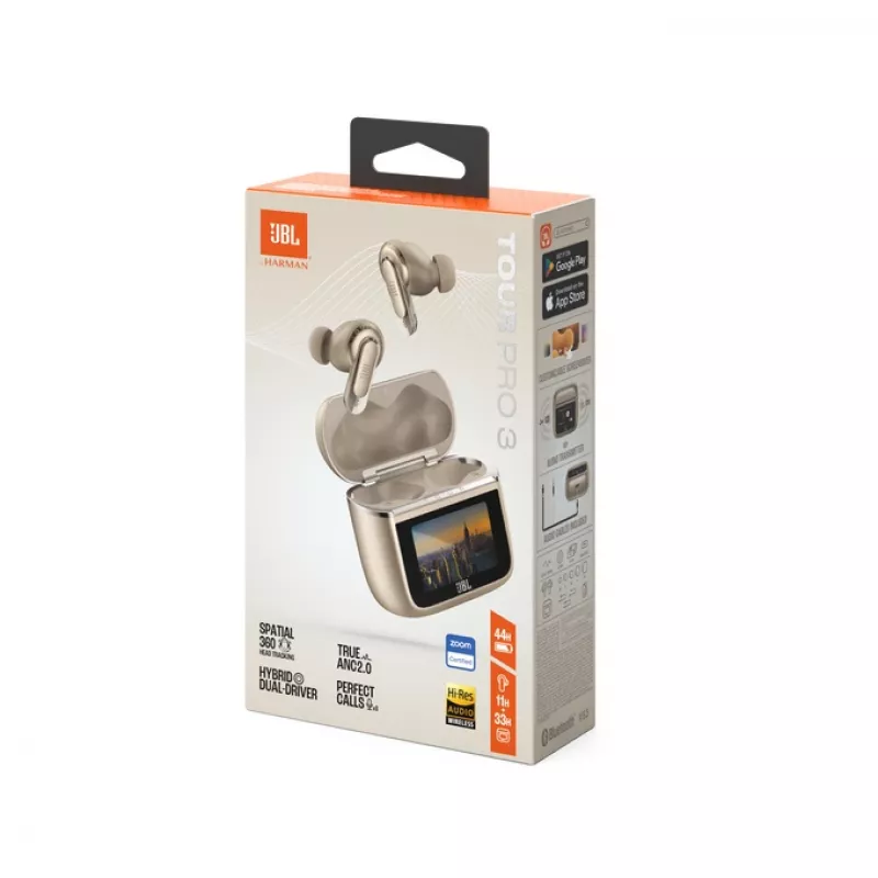 JBL Tour Pro 3 Headset True Wireless Stereo (TWS) In-Ear Llamadas/Música/Deporte/Uso diario Bluetooth Latte
