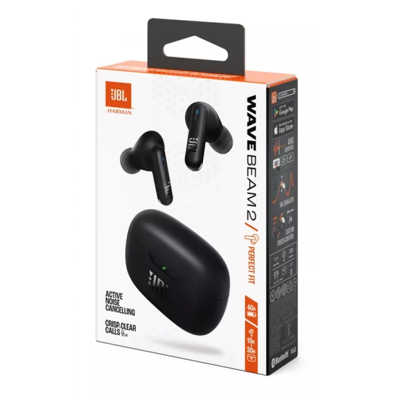 JBL Wave Beam 2 Headset Inalámbrico In-Ear Llamadas/Música Bluetooth Negro