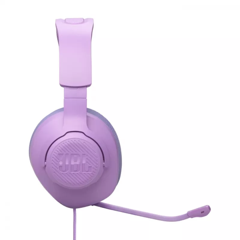 Headset gaming over-ear con cable JBL Quantum 100M2 — circumaural, 20–20000 Hz, cable de 1,2 m, violeta