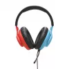JBL Quantum 100N Headset con cable Diadema Gaming Azul, Rojo