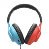 JBL Quantum 100N Headset con cable Diadema Gaming Azul, Rojo