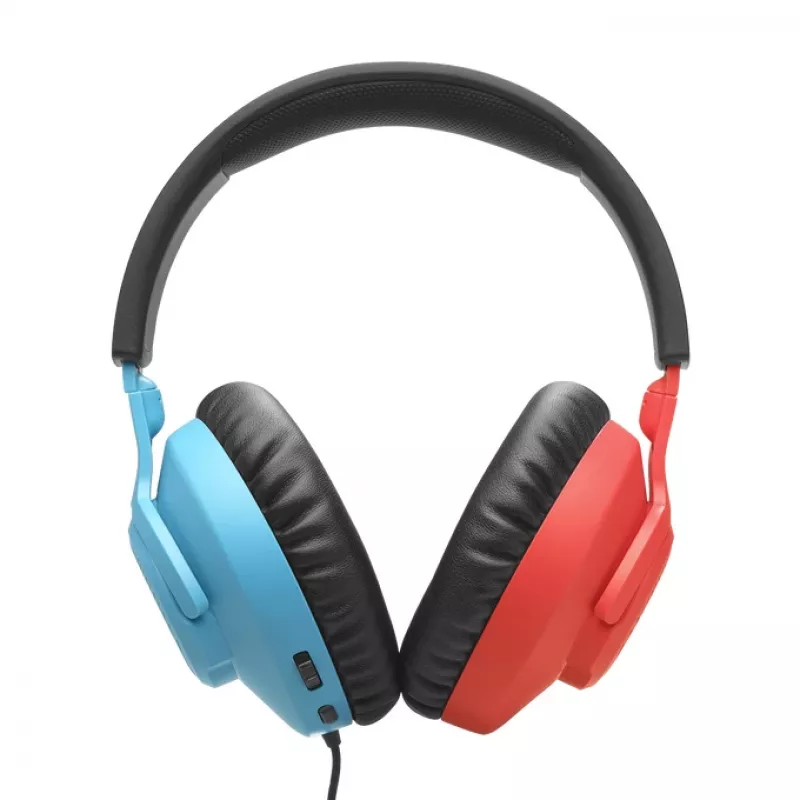JBL Quantum 100N Headset con cable Diadema Gaming Azul, Rojo