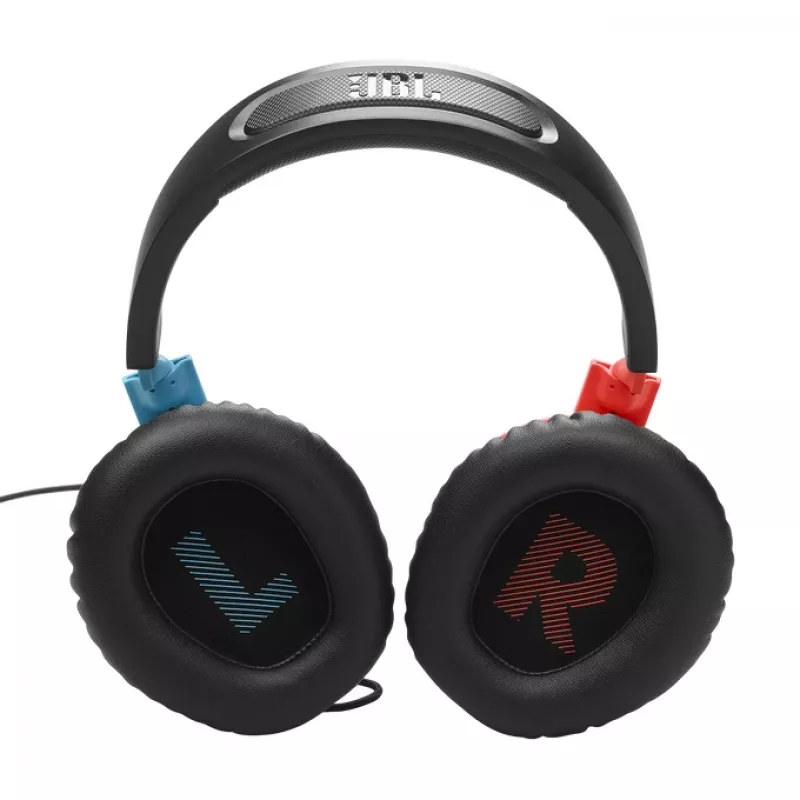JBL Quantum 100N Headset con cable Diadema Gaming Azul, Rojo