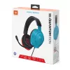JBL Quantum 100N Headset con cable Diadema Gaming Azul, Rojo