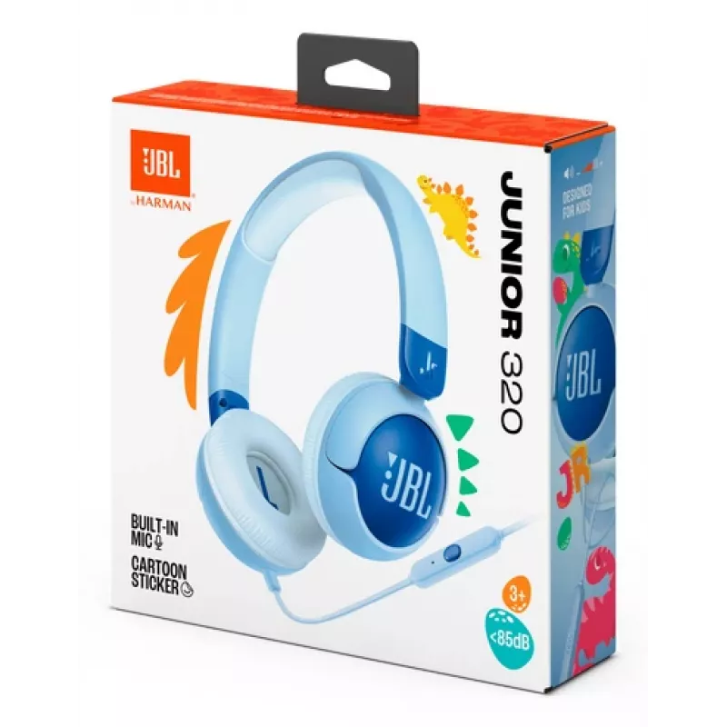 JBL Junior 320 Headset con cable Diadema Llamadas/Música Azul