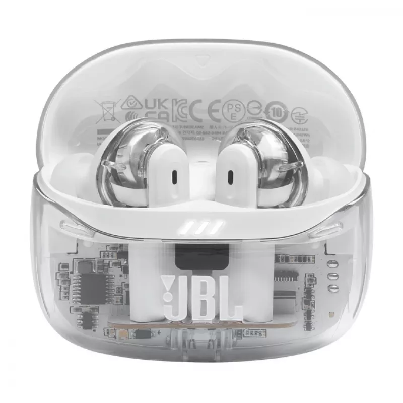 JBL Tune Beam 2 Ghost Edition Headset Inalámbrico In-Ear Música/Uso diario Bluetooth Blanco