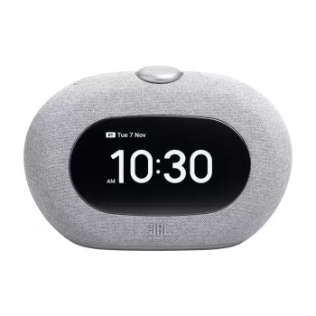 Radio reloj JBL Horizon-3 — DAB/DAB+/FM, 5 W RMS, pantalla LCD, 65–20000 Hz, volumen con dial giratorio, Gris