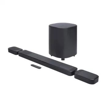 Barra de sonido JBL Bar 1000MK2 Negro — 7.1.4 Canales, 960 W de potencia total, Dolby Atmos/DTS:X, inalámbrica + con cable