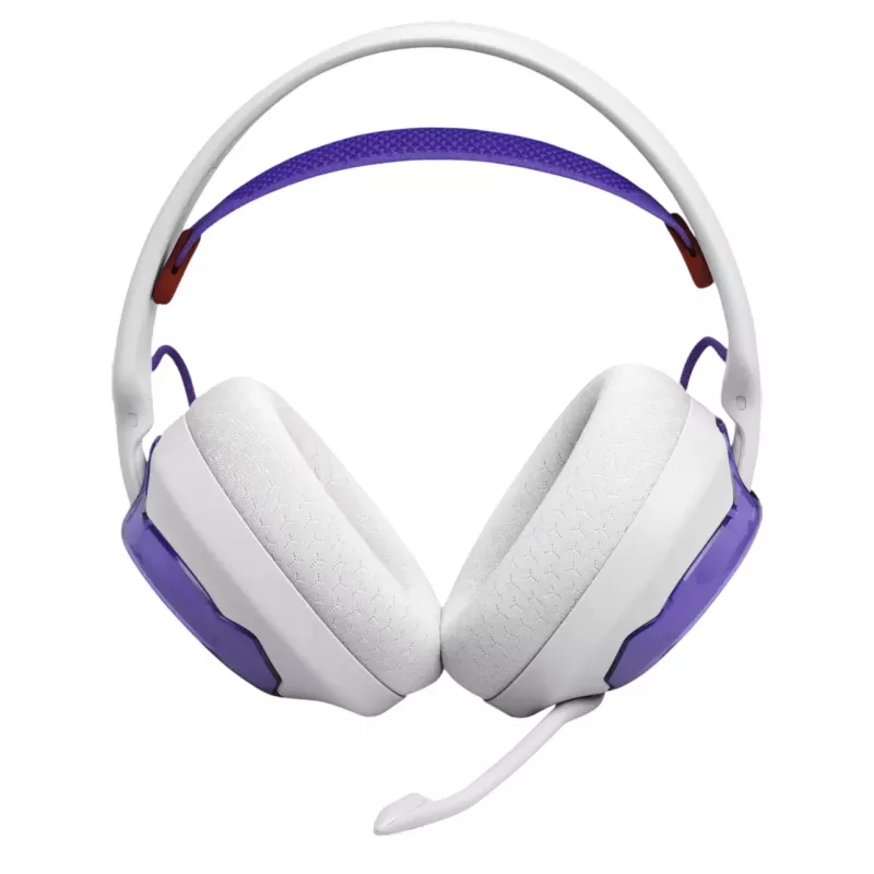 JBL Quantum 250 Headset con cable Diadema Gaming Lila, Blanco