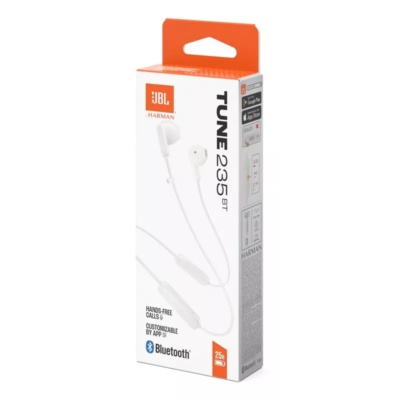 JBL Tune 235BT Headset Inalámbrico In-Ear Llamadas/Música Bluetooth Blanco