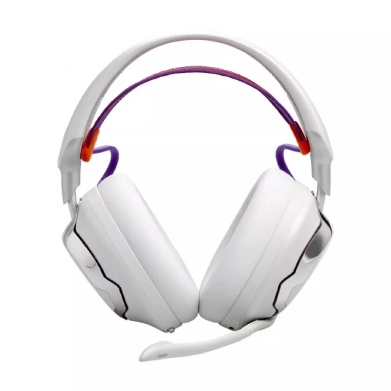 JBL Quantum 950 auricular inalámbrico de diadema gaming USB Type-C Bluetooth base de carga naranja, plata, blanco