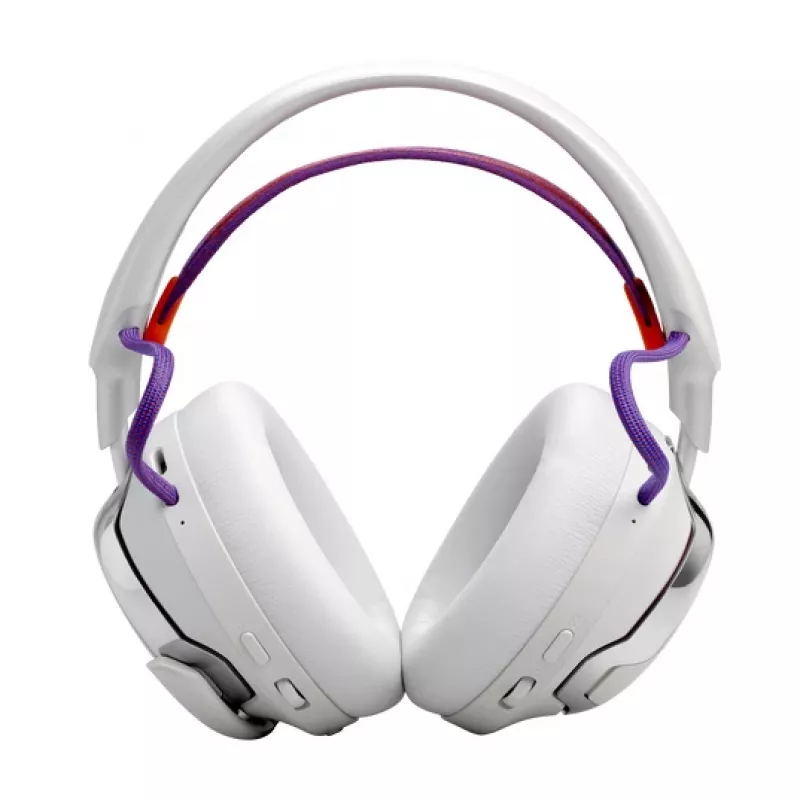 JBL Quantum 950 auricular inalámbrico de diadema gaming USB Type-C Bluetooth base de carga naranja, plata, blanco