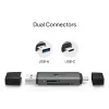 Lector de tarjetas TP‑LINK UA430D USB 3.1 — compatibilidad MicroSD/SD, 200 Mbit/s, negro, 75×22,9×9,3 mm