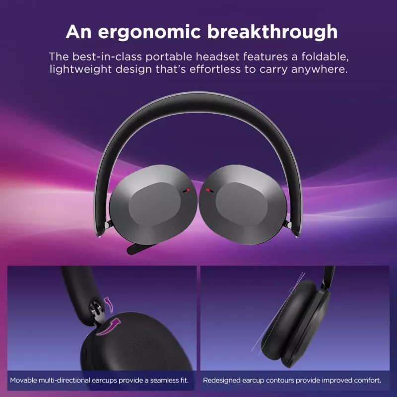 Lenovo 4XD1T60925 auricular/auricular con micrófono inalámbrico de diadema oficina/call center USB Type-C Bluetooth gris