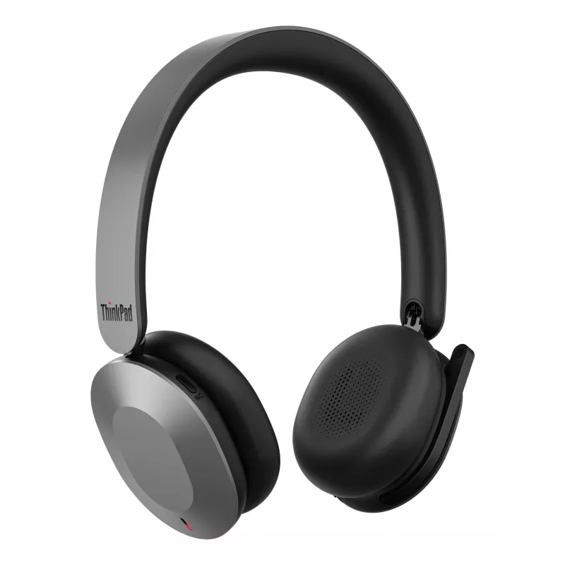 Lenovo 4XD1T60925 auricular/auricular con micrófono inalámbrico de diadema oficina/call center USB Type-C Bluetooth gris